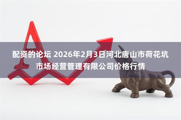 配资的论坛 2026年2月3日河北唐山市荷花坑市场经营管理有限公司价格行情